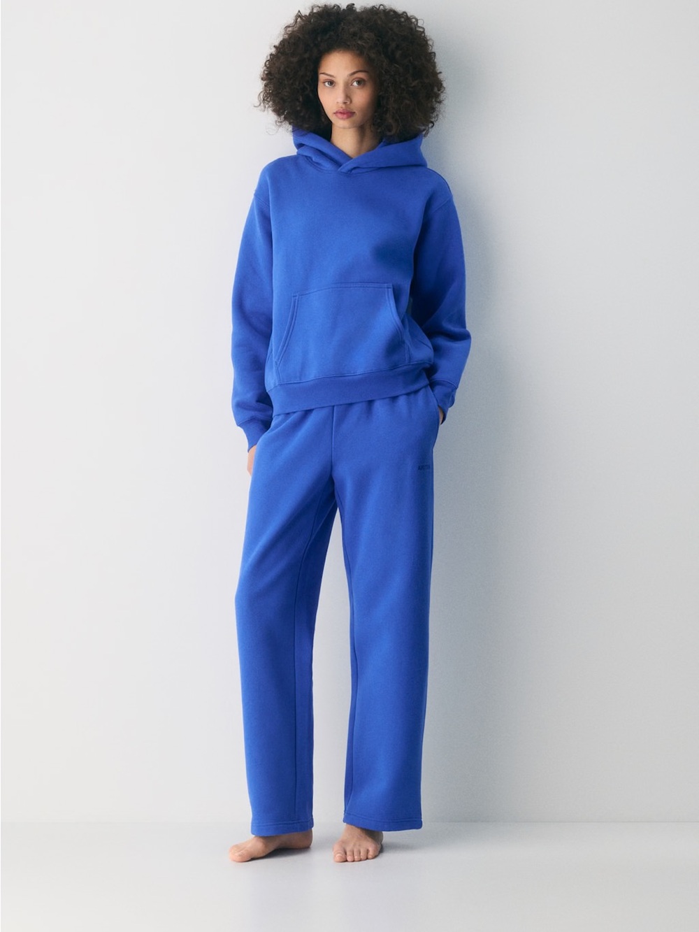 Aritzia Size XL Mega-Fit Sweatfleece Cozy Fleece Straight Sweatpants - Jazz Blue - Picture 1 of 10